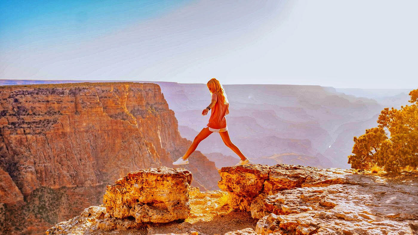 Girl at Grand Canyon